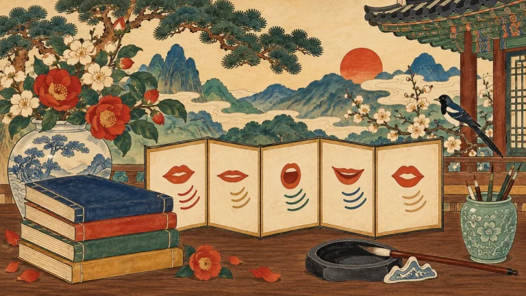 Painted illustration for 8 Basic Rules You Should Know About Korean Hangul Pronunciation