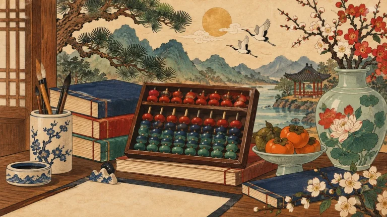 Painted illustration for Korean Numbers: A Beginner’s Guide