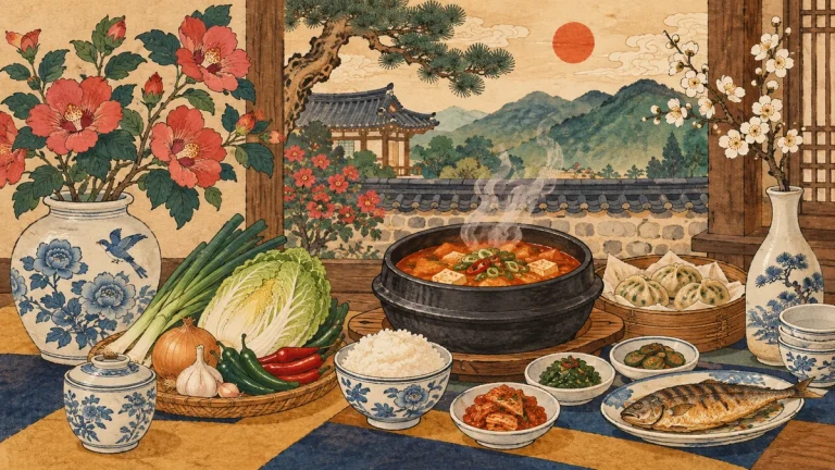 Painted illustration for Korean Words and Phrases For Food Issues