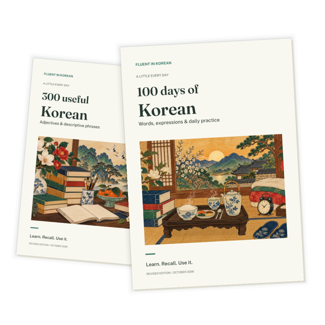 Two free Korean learning ebooks
